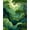 Green, Pattern 2, variant on Flatwoven High Traffic Area Rug, Enchanted Emerald Bath Green Accent Chic Bathroom, Non Slip, Stain Resistant, Washable Area Rugs for Living Room, Bedroom(Green, 4X6)
