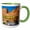 Green/White, variant on 3drose, Sandy Beach River Access. Colorado River. Moab, Utah, 11oz Mug