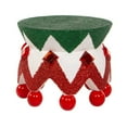 thumbnail image 3 of Kurt S. Adler Kurt Adler 4-Inch Hollywood Red, White and Green Glittered Nutcracker Base Table Piece, Multi Color, 3 of 3