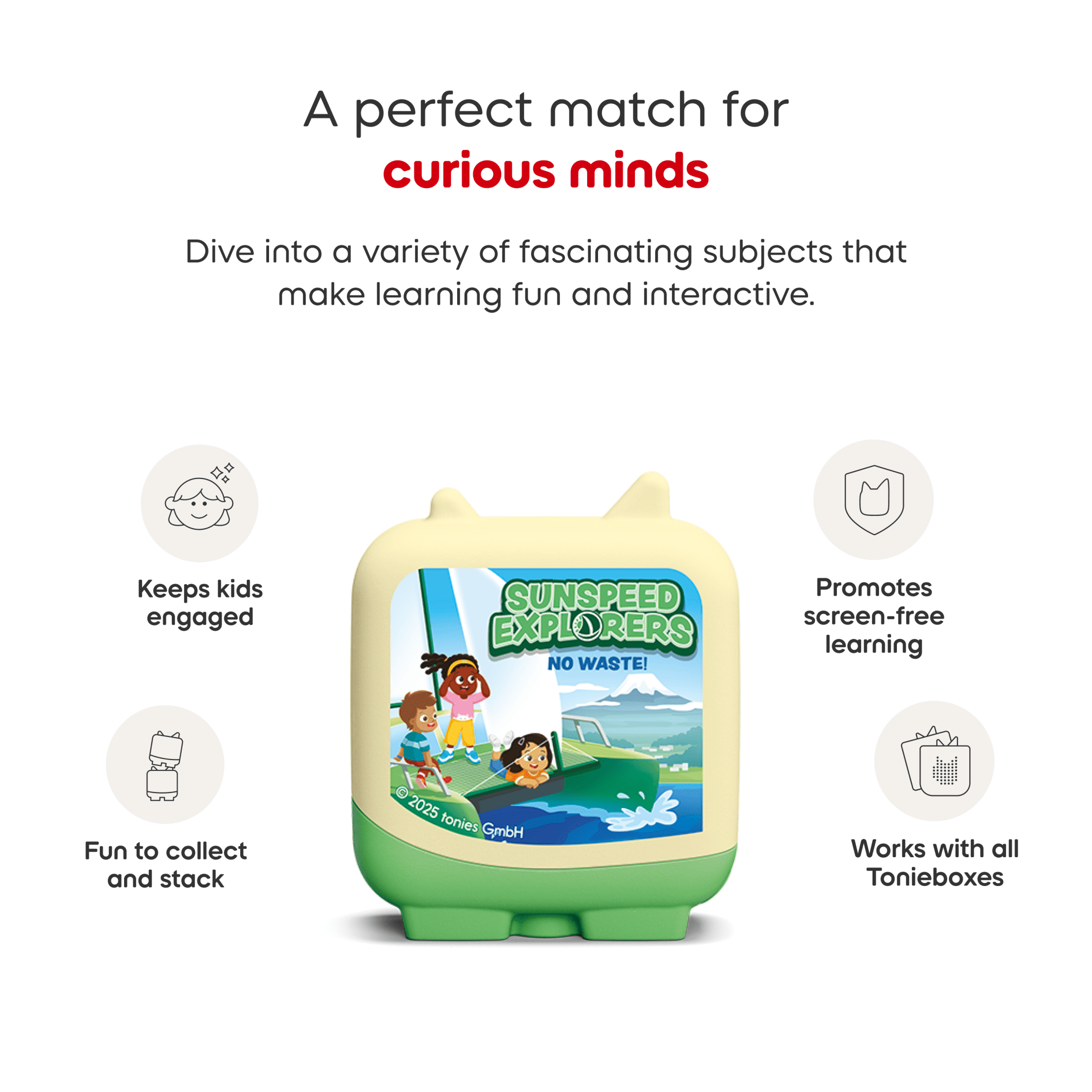 tonies Sunspeed Explorers Clever Set, 4 Pack, Age Group 5+