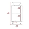thumbnail image 2 of FM FURNITURE Auburn 2 Piece Bathroom Set White Engineered Wood, 2 of 8