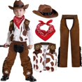 thumbnail image 1 of Set Cowboy Deluxe de Cowboy de Costume Spooktacular Creations para niños, 1 of 6