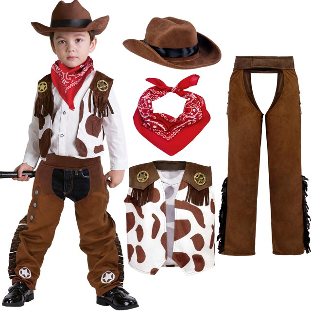 Set Cowboy Deluxe de Cowboy de Costume Spooktacular Creations para niños