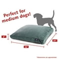 thumbnail image 3 of Majestic Pet | Villa Velvet Shredded Memory Foam Rectangle Pet Bed For Dogs, Removable Cover, Azure, Medium, 3 of 6