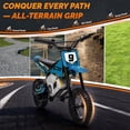 thumbnail image 5 of Kerry Yoo C11 36V Electric Dirt Bike for Kids 8-14, 350W Teen Electric Motorcycle, 16 mph, Spring Shock Absorption Suspension - Blue, 5 of 7