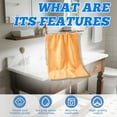 thumbnail image 4 of AUQ Bath Towels Large,Cozy Thickened Layer Hand Towels for Bathroom,Ultra-Absorbent Clean Surface Wash Cloths for Body,Orange,13.78*29.53*0.39in, 4 of 7
