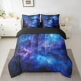 thumbnail image 2 of Homewish Teens Starry Sky Twin Bedding Sets 7-Piece,Universe Galaxy Bedding Comforter Set Microfiber,Abstract Gradient Breathable Sheet Sets,Breathable Home Decor,Reversible, 2 of 8