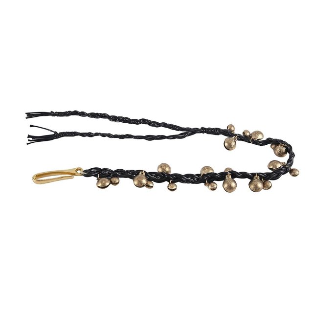 Campanas de grillete hechas a mano Efecto campana Tambor Accesorios Campanas de grillete colgantes Negro