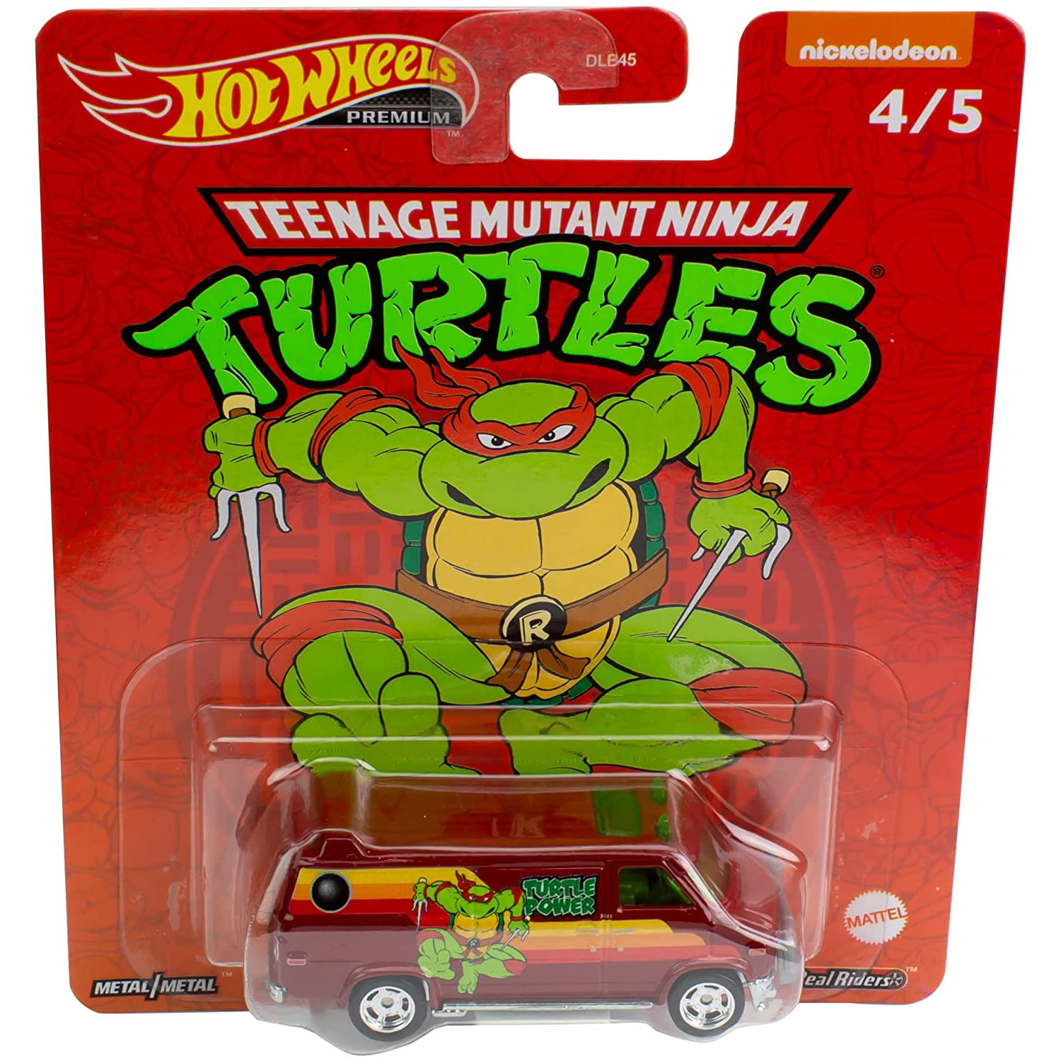 Hot Wheels Premium Custom GMC Panel Van Teenage Mutant Ninja Turtles  Raphael Van Nickelodeon 4/5 