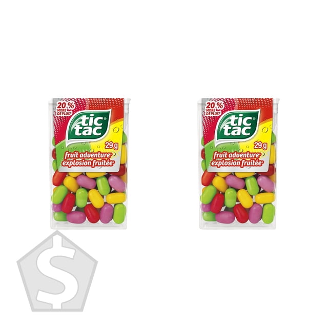 Tic Tac Fruit Adventure, 12 X 29 g - Lot de 2