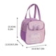 thumbnail image 3 of Bolsa de almuerzo aislante de gran capacidad Bunny con papel de aluminio engrosado - Aislamiento térmico para alimentos y bebidas - Portátil con asa - 1 forro de poliéster de nylon - Fácil de limpiar, 3 of 3