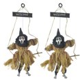 thumbnail image 2 of 1 Uds colgante de Halloween fantasma resplandeciente llamado bruja decoración calavera fantasma truco aterrador Prop (negro) JFHHH pequeña, 2 of 5