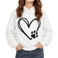 thumbnail image 3 of Abtuhar Fall Hooded Pullover Sweatshirt for Little Girls Solid Long Sleeve Tops for 1-10 Years, 3 of 5