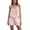 Pink, variant on Womens Pajamas Sets Y2K Cute Pj Set 2 Piece Tie Up Cami and Shorts Sleepwear M