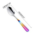 thumbnail image 2 of ABPWLY Home Mini Stainless Steel Colored Spoons for Kids Dessert Stirring Teaspoons Gifts, 2 of 5