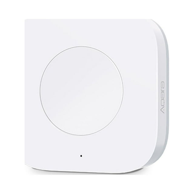 Aqara Zigbee Wireless Smart Switch - Portable Mini Remote Control for Intelligent Lights & Sockets, Multi-Functional Doorbell/Toggle Button, Battery-Powered, Easy Paste Installation, Works with Mijia