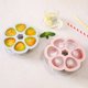 thumbnail image 5 of Moldes de PP para paletas heladas, caja de hielo, caja de hielo, molde para helados, refrigerador doméstico para hacer paletas congeladas, molde para cubitos de hielo, recipiente con tapa, 6 porciones fáciles de sacar, uso como bandeja de congelador y escalfador de huevos., 5 of 6