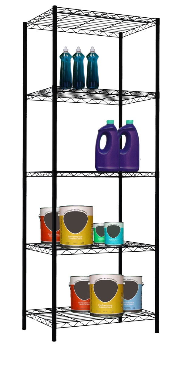Home Basics Sunbeam 61 High 5 Tier Wire Shelving Storage Unit Home Basics Sunbeam 61 High 5 Tier Wire Shelving Storage Unit Com