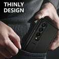 thumbnail image 5 of ELEHOLD for Samsung Galaxy Z Fold 3 Rugged Stand Case with Built-in HD Screen Protector Hinge Protection Foldable Bracket Kickstand Rugged Shockproof Full Body Cover for Galaxy Z Fold 3,Black, 5 of 7