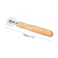 thumbnail image 2 of Uxcell 7.5" Seam Roller 0.7" Width POM Wheel Wooden Handle Smooth Surface Edge Rollers, 2 of 5