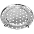 thumbnail image 3 of Three-legged Stainless Steel Round Steamer Rack Pots Steaming Stand Home Kitchen Cooking 24cm, 3 of 8