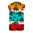 thumbnail image 4 of Txeol Mens Beach Muscle Tank Top 2024 Beach Tank Top Men Hawaiian Palm Tree Sleeveless Shirt Graphic T-Shirts 3D Printed Tee Shirt Muscle Tank Tops, 4 of 5