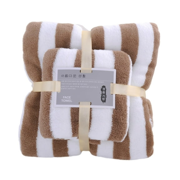 RBCKVXZ Coral Velvet Absorbent Bath Towels For Adults Face Towel Bath Towel Set Soft Comfortable Bathroom Towel Set Highly Absorbent Soft Bathroom Towels Set,for Home, Under $5
