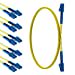 thumbnail image 3 of CableRack 4 Meter LC to LC Single Mode Fiber 9/125 Fiber Patch Cable (5-Pack), 3 of 4