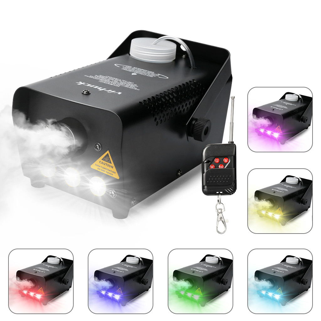 virhuck 500Watt Fog Machine Upgraded with Wireless Remote Control and