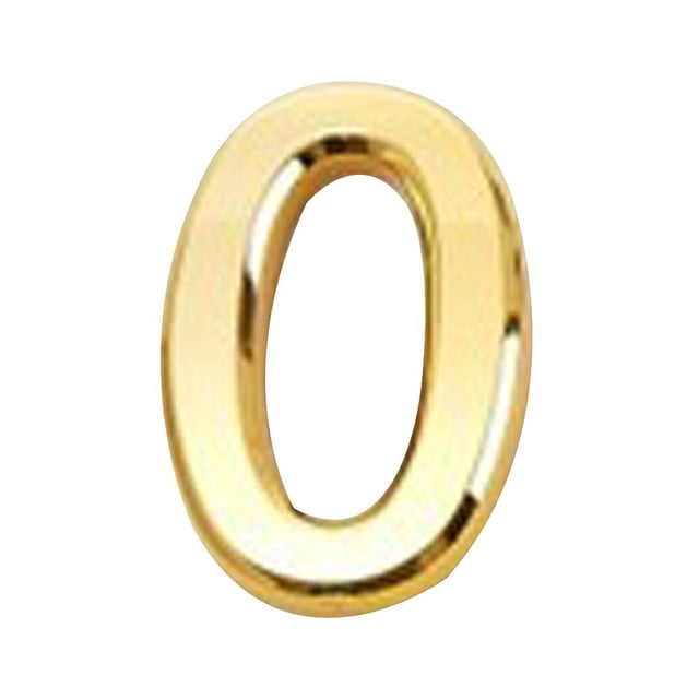 Número Flotante de 2 Pulgadas Perfecl de Plástico ABS Chapado en Oro Número 0