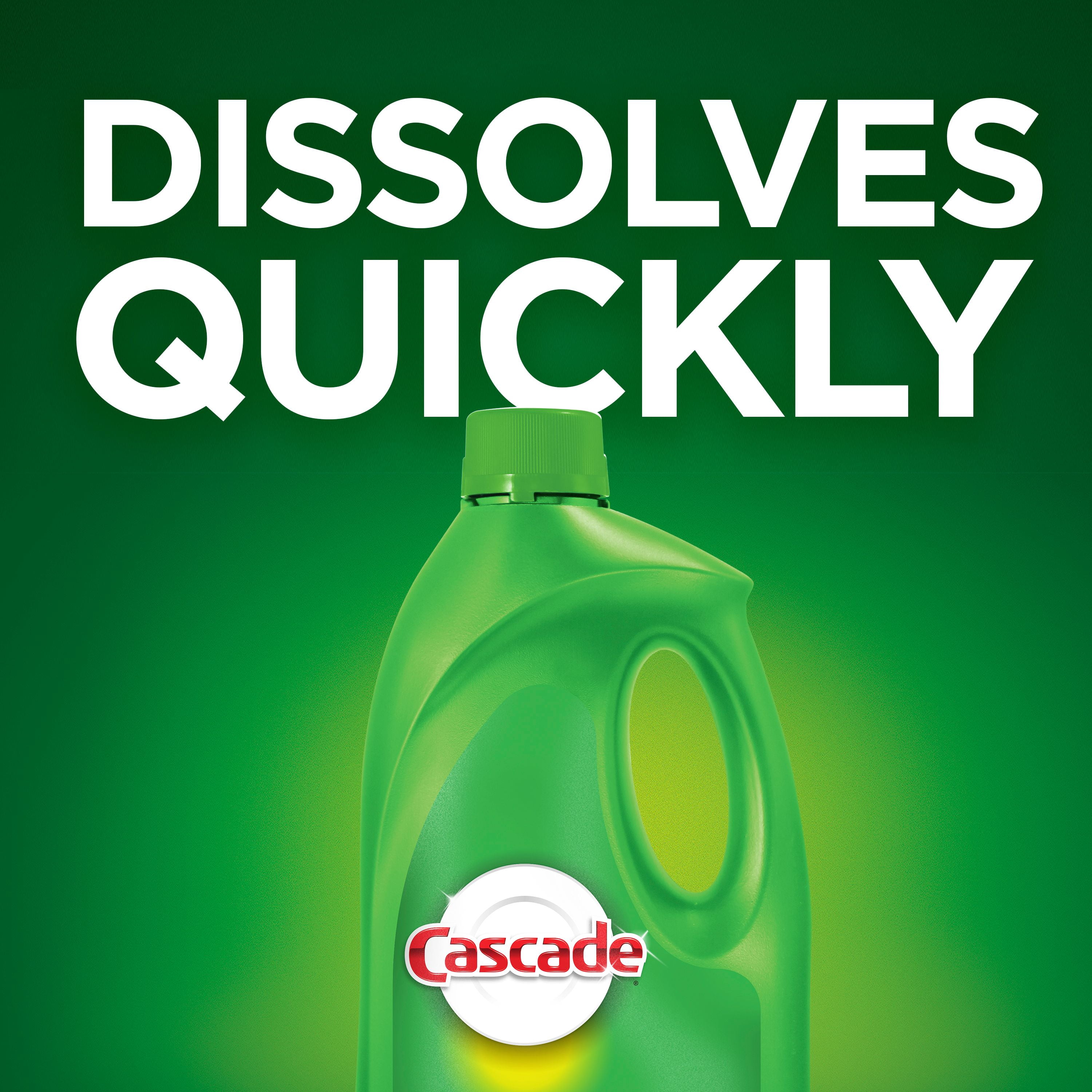 Cascade Gel Dishwasher Detergent, Lemon Scent, 155 fl oz