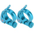 thumbnail image 2 of Seatpost Clip, Aluminum Alloy Easy To Install Seatpost Clamp  For 27.2MM Bikes Seatposts Blue, 2 of 8