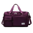 thumbnail image 2 of Bolsas de deporte impermeables y ligeras, bolsas de natación para gimnasio, compartimento para , , bolsillo húmedo, de , Rojo púrpura, 2 of 8
