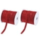 thumbnail image 1 of Cinta de Terciopelo Brillante Uxcell, Rollo de Tela Metálica para Envolver Regalos para Manualidades, Lazos para el Cabello, Decoraciones de Coronas, Rojo, 1 of 7