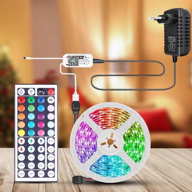 Tira de luces LED WiFi Control remoto RGB LED Diodo flexible Decoración de la habitación del hogar Hugtrwg Para estrenar