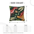 thumbnail image 4 of Square Throw Pillow Covers with Core, Cartoon Style Dinosaurs Pillows for Sofa Beds, 20"x20", 4 of 9