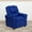 Blue, variant on BizChair Contemporary Black LeatherSoft Kids Recliner with Cup Holder and Headrest