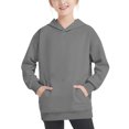 thumbnail image 2 of WIZUTIZ Oversized Hooded Sweater Long Sleeve Shirts for Girls Round Neck Essentials Tops Kids Fashion Sweatshirt 4-14 Years up to 45% Off, 2 of 7