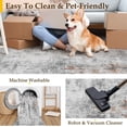 thumbnail image 4 of x Washable Area Rug for Living Room Bedroom Grey Neutral Carpet Low Pile Soft Thin Tapis Salon Abstract Modern Vacuumable Lightweight Large Throw Rug for Dining Room Kitchen, 4 of 7