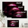 thumbnail image 4 of Designart ' Detail Of Pixellated Pink Woman Lips ' Modern Canvas Wall Art Print, 4 of 4
