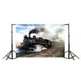 thumbnail image 3 of ABPHOTO 7x5ft Photography Backdrop Vintage Steam Train Retro Style Steam Locomotive Nostalgia Backdrops for Photo Shoots Lovers Party Adult Kids Baby, 3 of 4