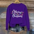 thumbnail image 6 of Uootdi Christmas Long Sleeve Gift Shirt for Women Oversized Christmas Lights Christmas Bern-ese Mountain Dog Christmas Gnome M erry Christmas Sweatshirt, 6 of 6