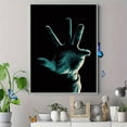 thumbnail image 4 of Hand Gesture Canvas Wall Art 15.75x11.81 Inches, 4 of 8