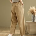 thumbnail image 5 of Posijego Women's Lounge Pants Pull on Elastic Waist Wide Leg Pants Summer Casual Trousers with Pockets, 5 of 7