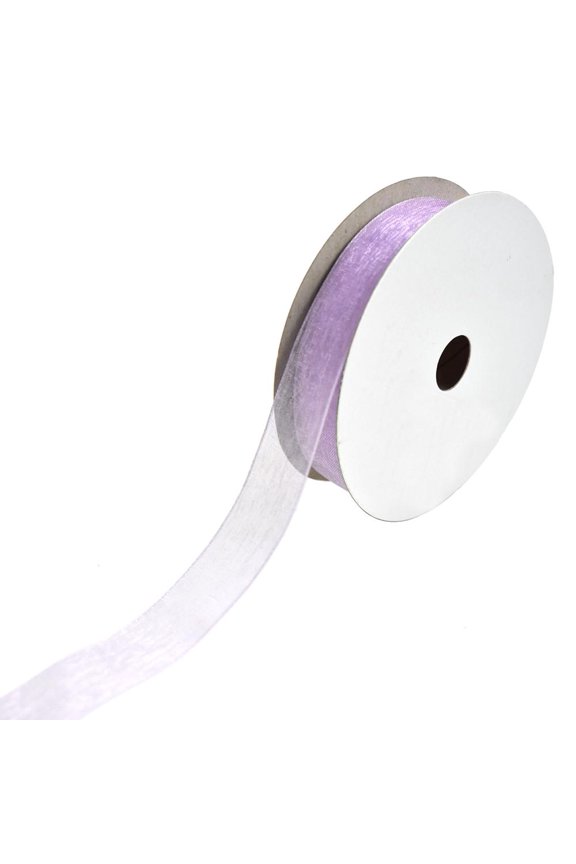 Sheer Nylon Organdy Ribbon, 5/8-Inch, 25-Yard, Orchid