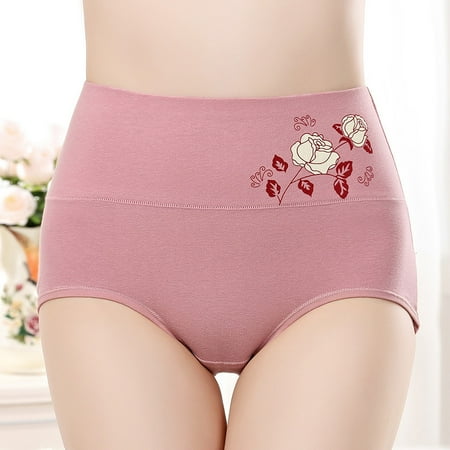 

Pack of 3 Ladies Knickers Cotton Briefs High Waisted Underwear Panties