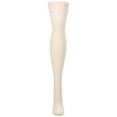 thumbnail image 2 of MeMoi Femme Lace Cotton Blend Over The Knee Sock - Womens - Female, One Size, Winter White, 2 of 2
