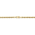 thumbnail image 4 of Real 14kt Yellow Gold 2.8mm Semi-Solid Rope Chain; 24 inch; Lobster Clasp; for Adults and Teens; for Women and Men, 4 of 5