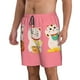 thumbnail image 2 of Balery Cute Cat Traje de Baño Estilo Hawaiano para Hombre, Shorts de Secado Rápido con Bolsillos-Medium, 2 of 6
