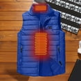 thumbnail image 5 of Busydd Boys Heated Vest 11-16 Years Without Batteries Usb Rechargeable Winter Warm Girls Vest Solid Color Sleeveless Zipper Teen Boys Clothes with Pockets 11 Years, 5 of 9